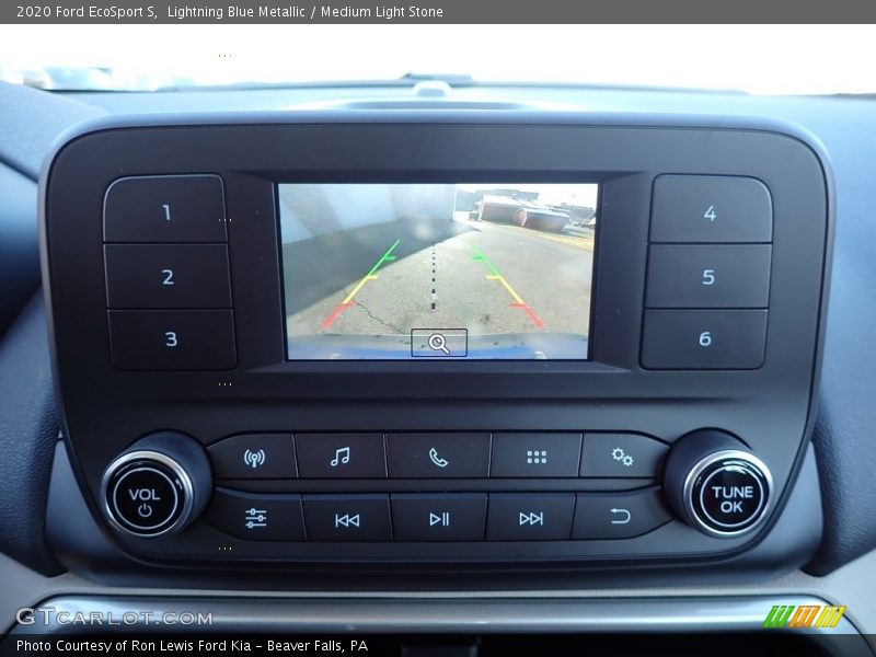 Lightning Blue Metallic / Medium Light Stone 2020 Ford EcoSport S