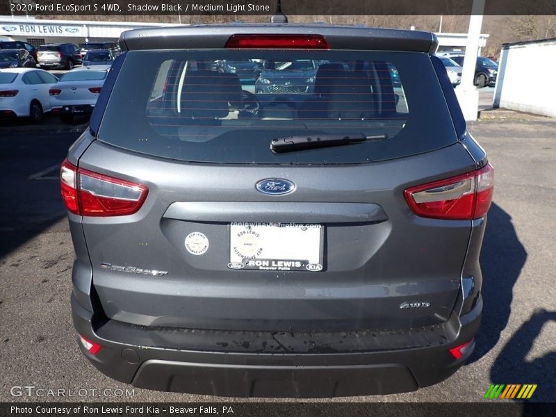 Shadow Black / Medium Light Stone 2020 Ford EcoSport S 4WD