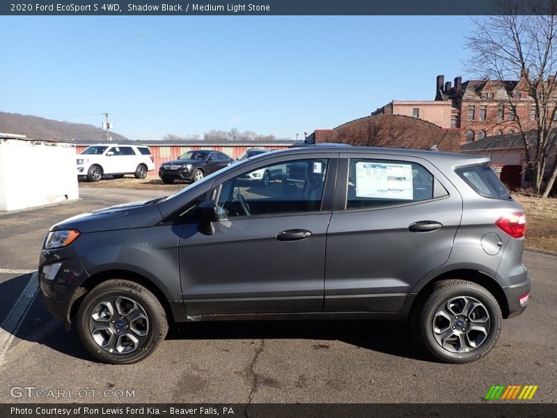 Shadow Black / Medium Light Stone 2020 Ford EcoSport S 4WD