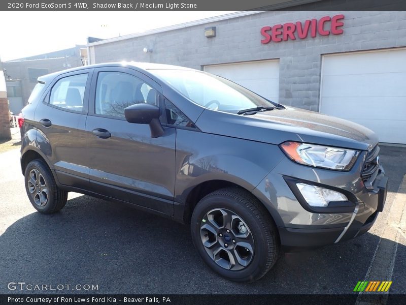 Shadow Black / Medium Light Stone 2020 Ford EcoSport S 4WD