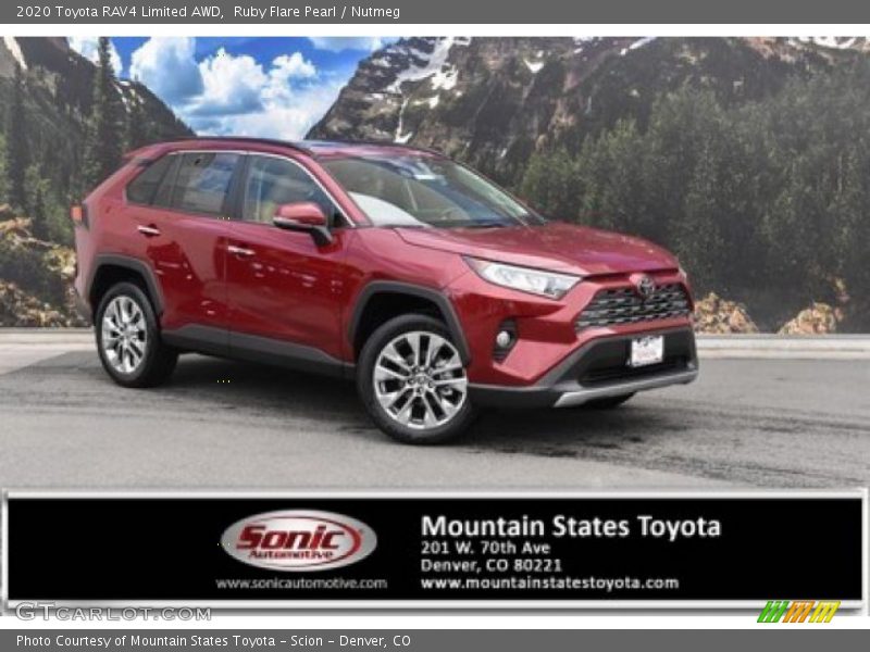 Ruby Flare Pearl / Nutmeg 2020 Toyota RAV4 Limited AWD