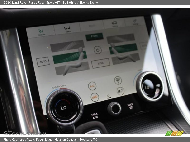 Controls of 2020 Range Rover Sport HST