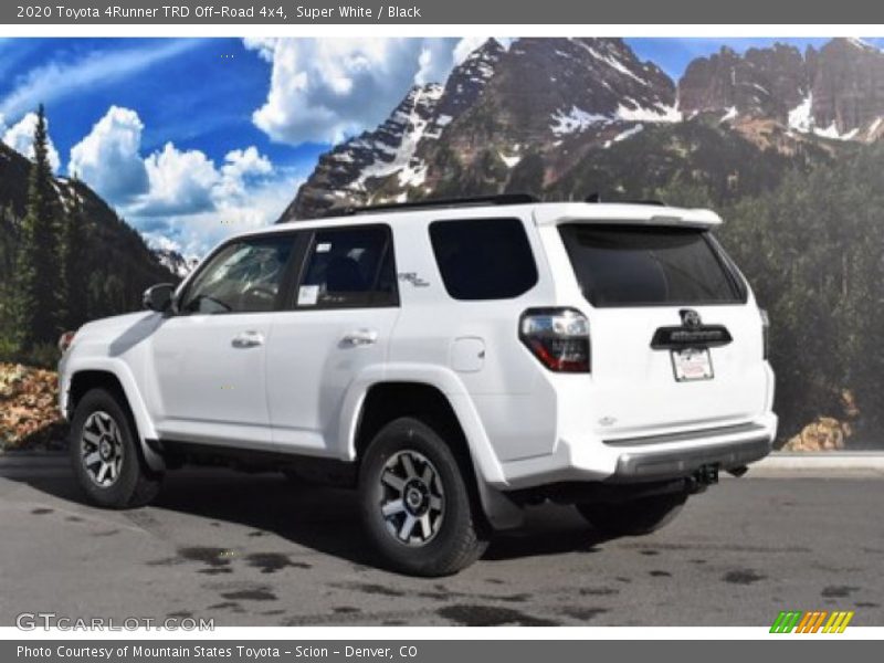 Super White / Black 2020 Toyota 4Runner TRD Off-Road 4x4