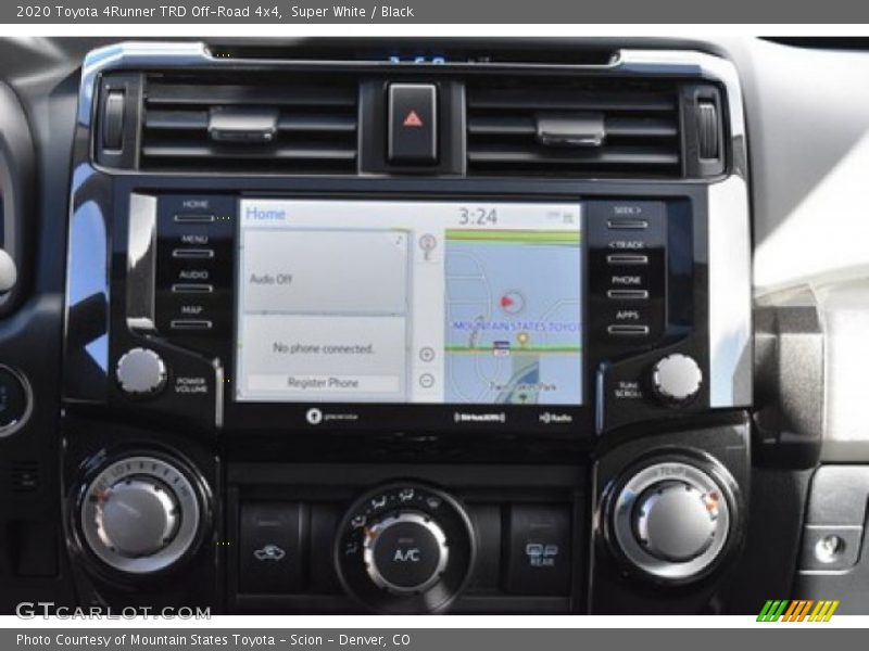 Super White / Black 2020 Toyota 4Runner TRD Off-Road 4x4