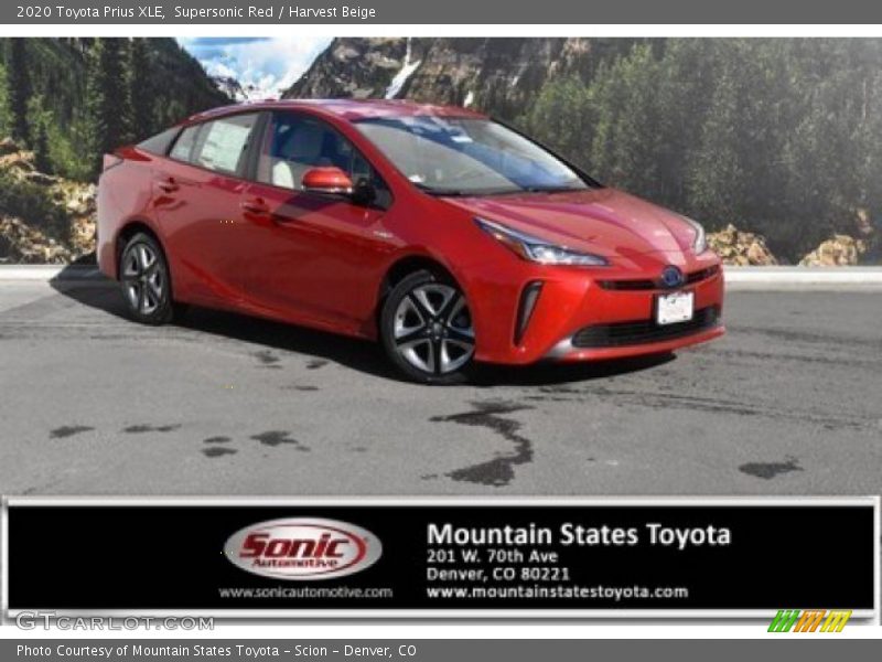 Supersonic Red / Harvest Beige 2020 Toyota Prius XLE