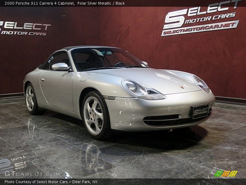 Polar Silver Metallic / Black 2000 Porsche 911 Carrera 4 Cabriolet