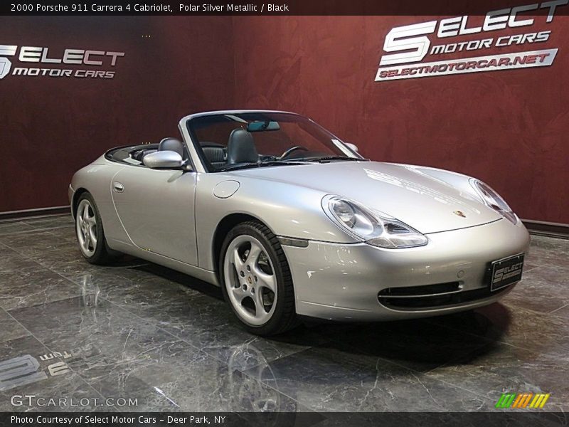 Polar Silver Metallic / Black 2000 Porsche 911 Carrera 4 Cabriolet