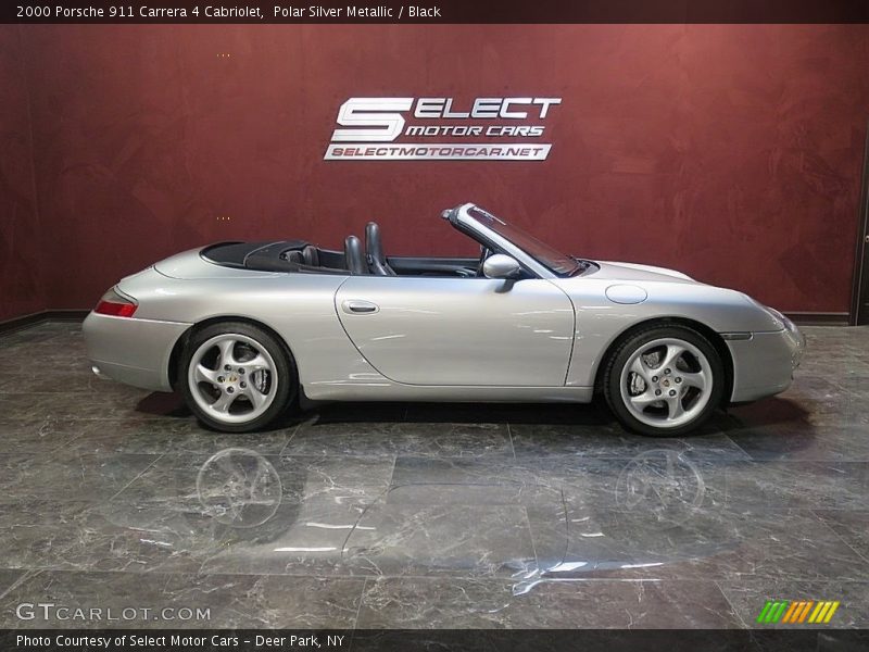 Polar Silver Metallic / Black 2000 Porsche 911 Carrera 4 Cabriolet