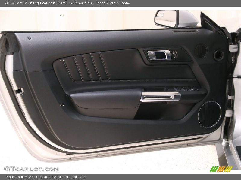 Ingot Silver / Ebony 2019 Ford Mustang EcoBoost Premium Convertible