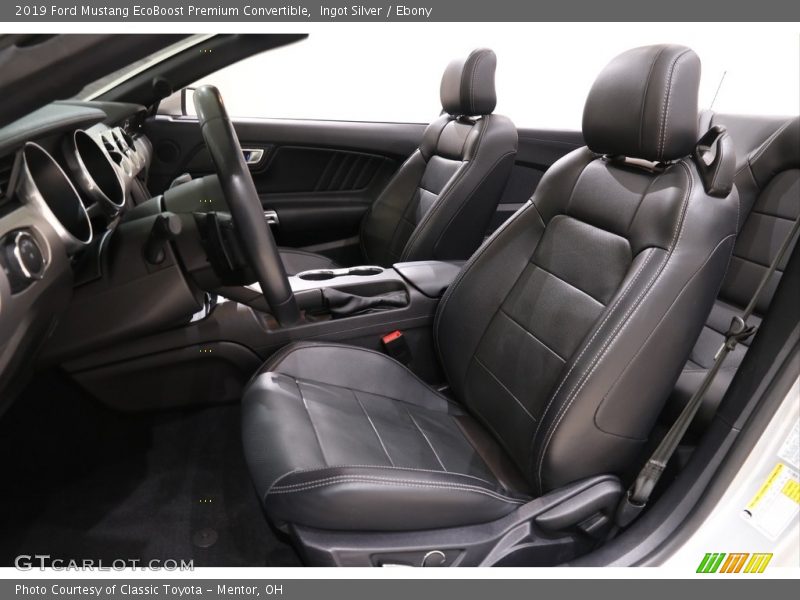 Front Seat of 2019 Mustang EcoBoost Premium Convertible