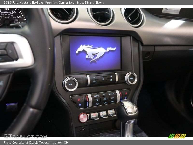 Ingot Silver / Ebony 2019 Ford Mustang EcoBoost Premium Convertible
