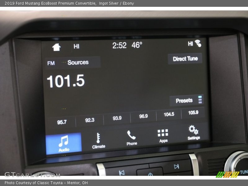 Ingot Silver / Ebony 2019 Ford Mustang EcoBoost Premium Convertible