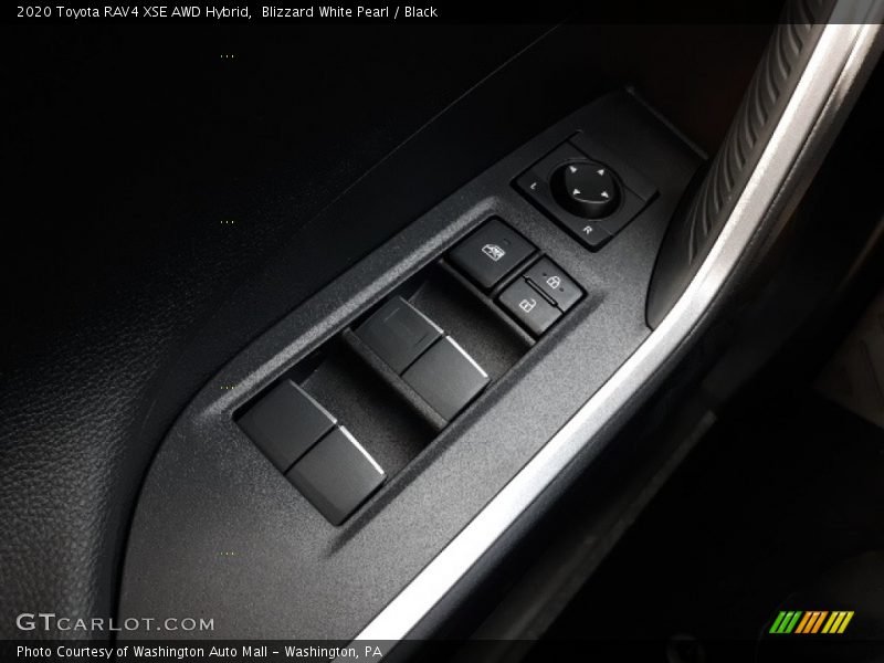 Blizzard White Pearl / Black 2020 Toyota RAV4 XSE AWD Hybrid