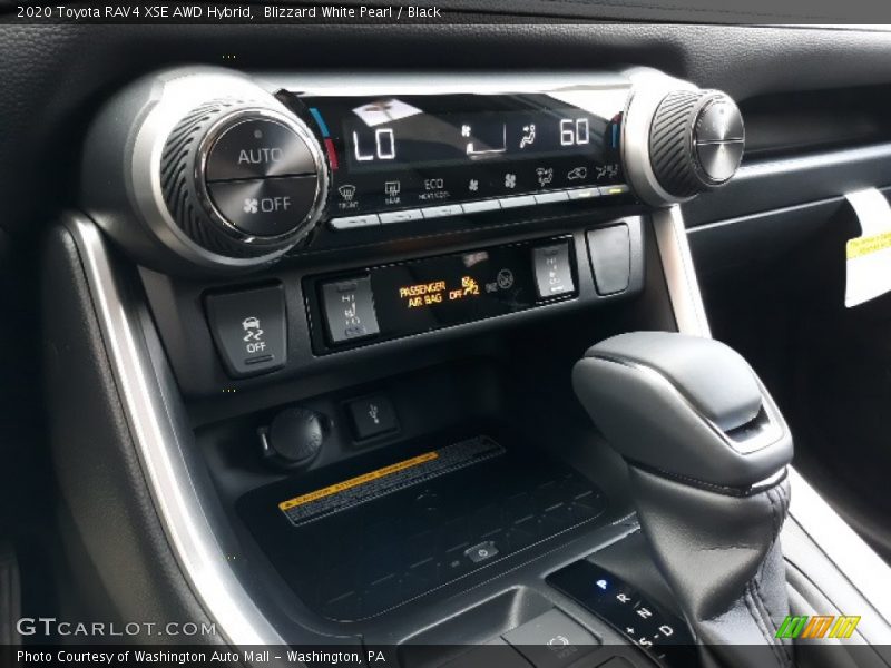 Blizzard White Pearl / Black 2020 Toyota RAV4 XSE AWD Hybrid