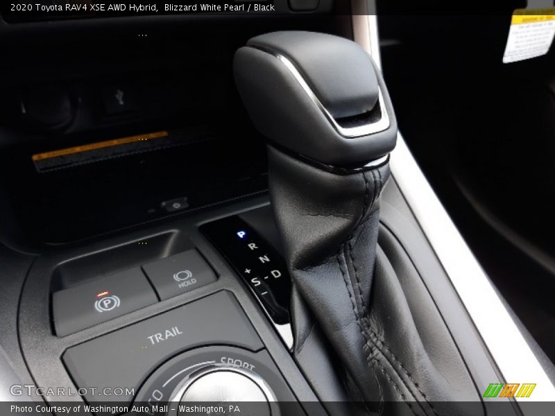 Blizzard White Pearl / Black 2020 Toyota RAV4 XSE AWD Hybrid