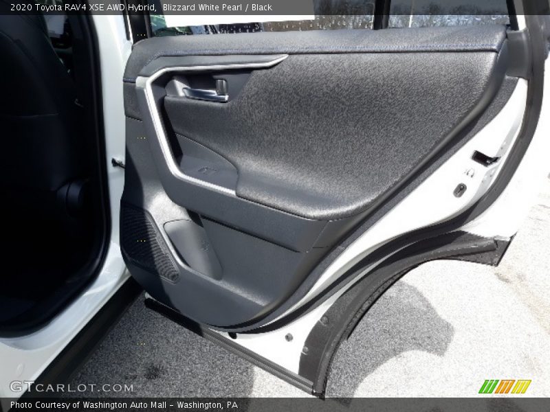 Blizzard White Pearl / Black 2020 Toyota RAV4 XSE AWD Hybrid