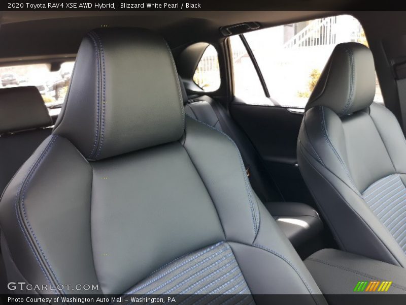 Blizzard White Pearl / Black 2020 Toyota RAV4 XSE AWD Hybrid