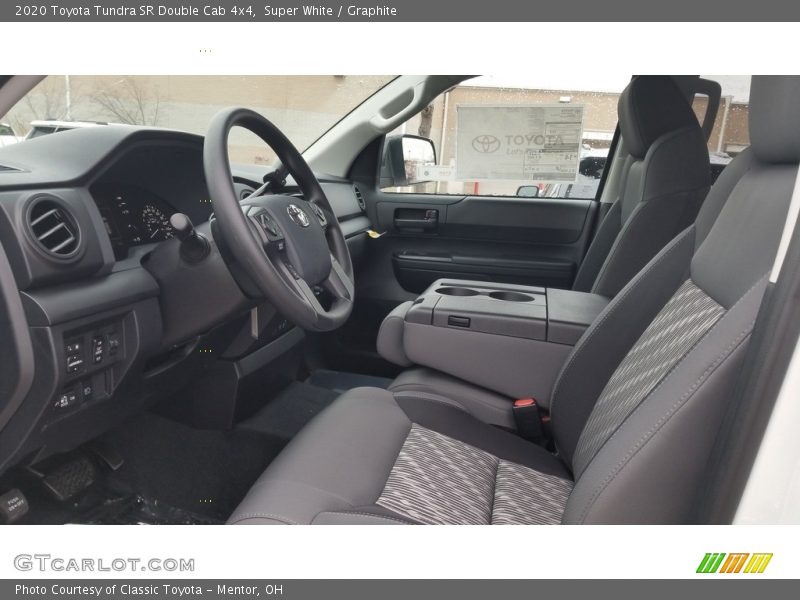 Super White / Graphite 2020 Toyota Tundra SR Double Cab 4x4