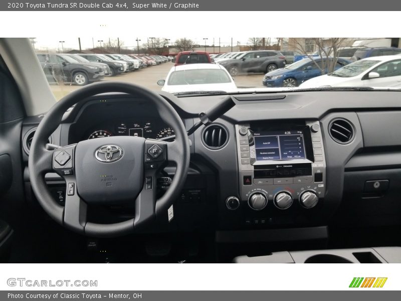 Super White / Graphite 2020 Toyota Tundra SR Double Cab 4x4