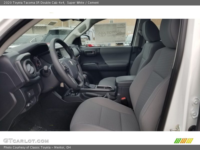 Super White / Cement 2020 Toyota Tacoma SR Double Cab 4x4