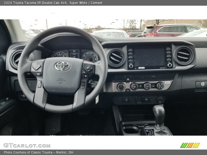 Super White / Cement 2020 Toyota Tacoma SR Double Cab 4x4