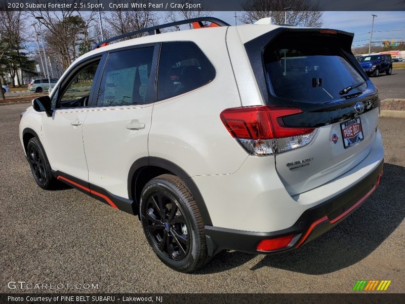 Crystal White Pearl / Gray Sport 2020 Subaru Forester 2.5i Sport