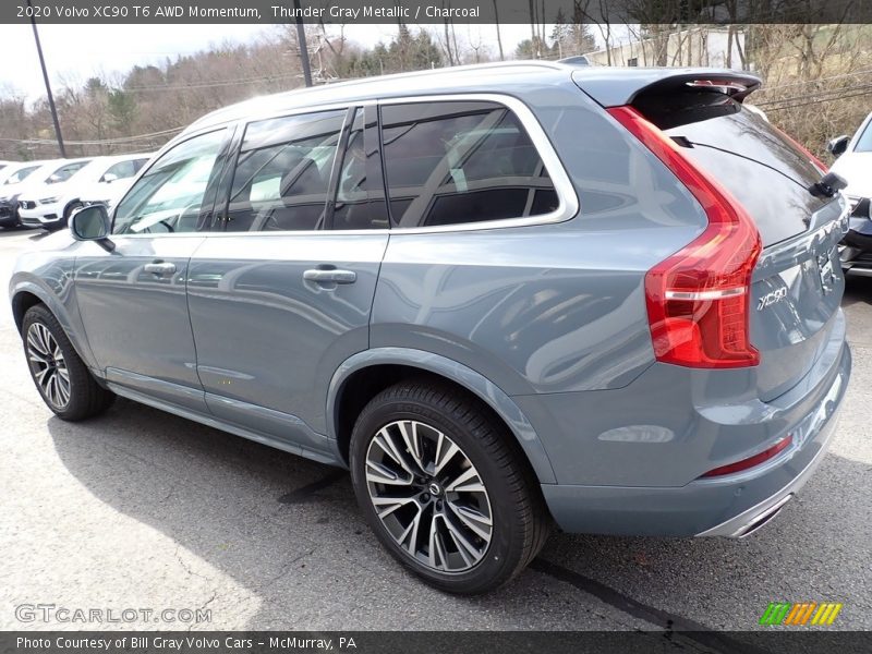 Thunder Gray Metallic / Charcoal 2020 Volvo XC90 T6 AWD Momentum