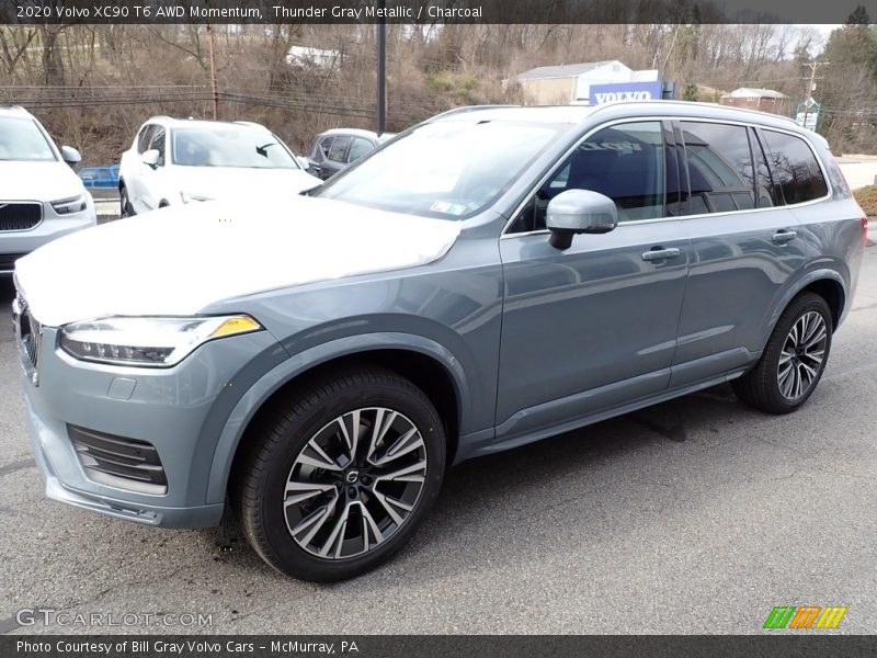 Thunder Gray Metallic / Charcoal 2020 Volvo XC90 T6 AWD Momentum