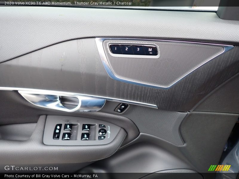 Thunder Gray Metallic / Charcoal 2020 Volvo XC90 T6 AWD Momentum
