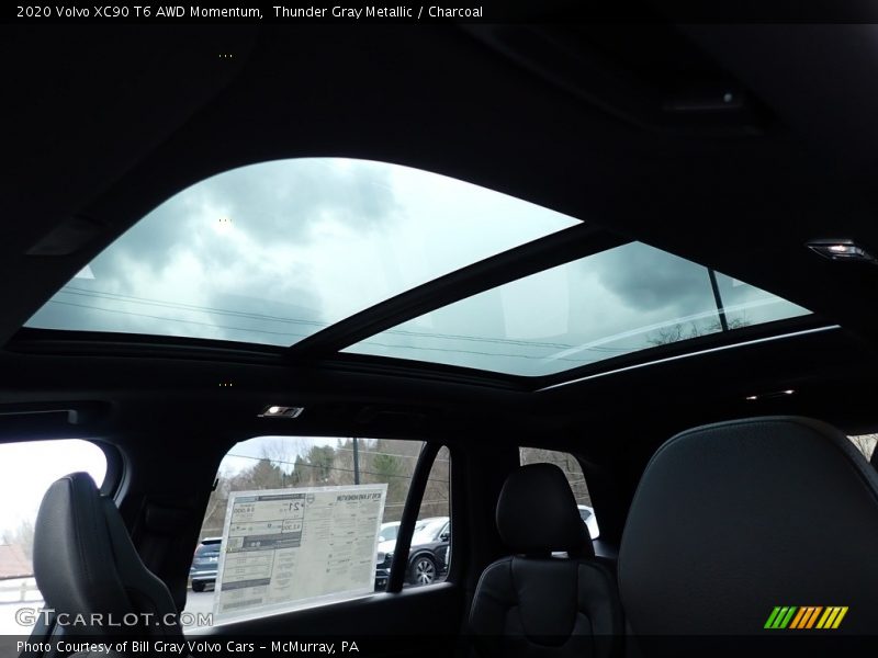 Thunder Gray Metallic / Charcoal 2020 Volvo XC90 T6 AWD Momentum