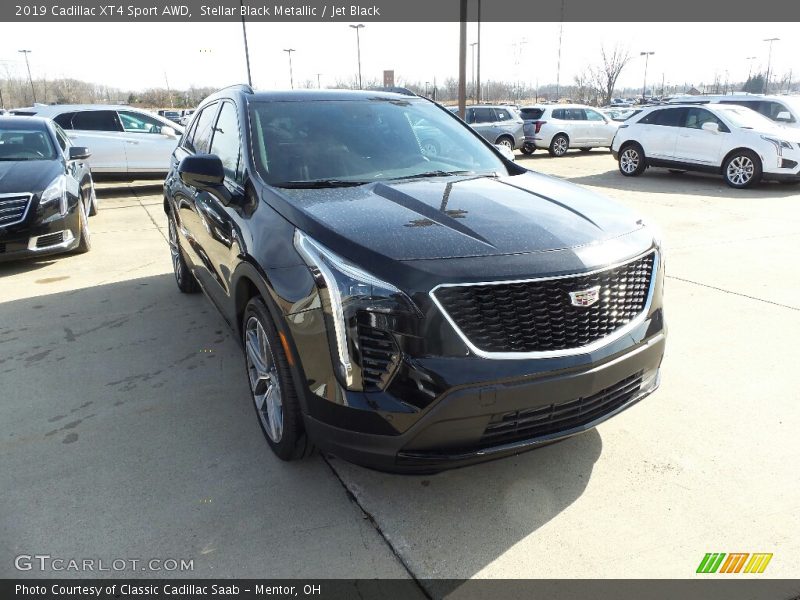 Stellar Black Metallic / Jet Black 2019 Cadillac XT4 Sport AWD