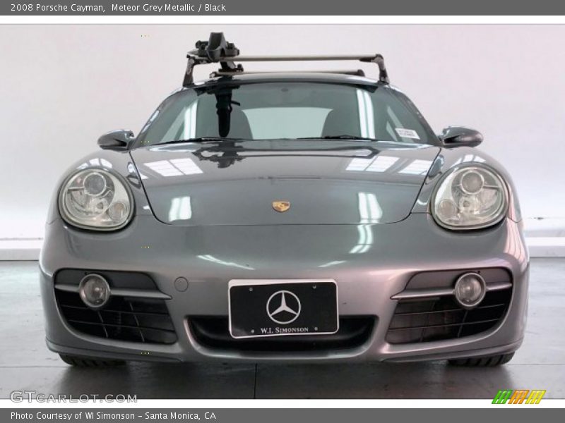 Meteor Grey Metallic / Black 2008 Porsche Cayman