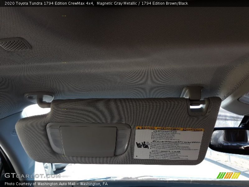 Magnetic Gray Metallic / 1794 Edition Brown/Black 2020 Toyota Tundra 1794 Edition CrewMax 4x4
