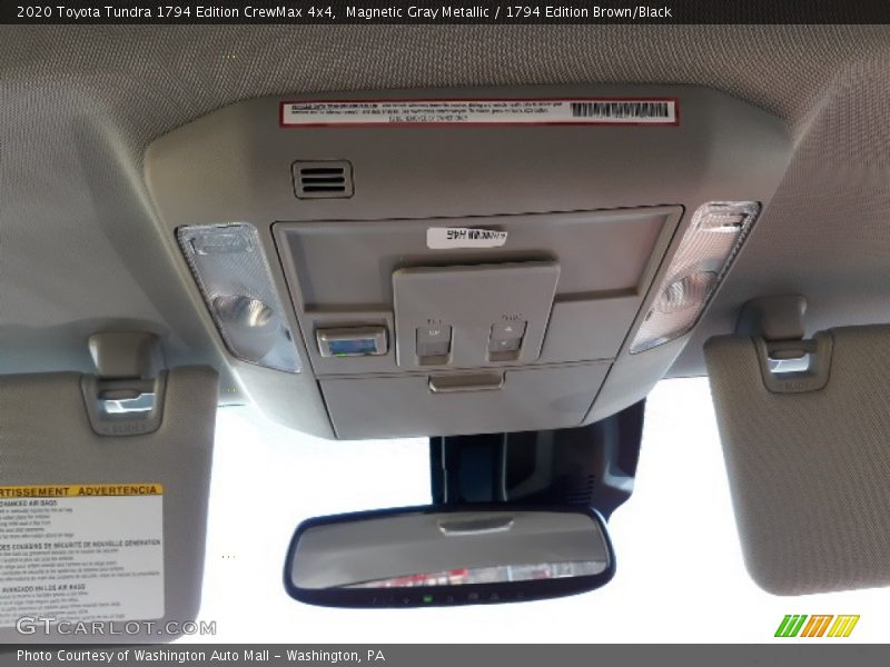 Magnetic Gray Metallic / 1794 Edition Brown/Black 2020 Toyota Tundra 1794 Edition CrewMax 4x4