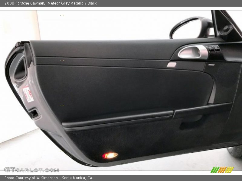 Meteor Grey Metallic / Black 2008 Porsche Cayman