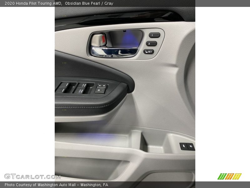 Obsidian Blue Pearl / Gray 2020 Honda Pilot Touring AWD