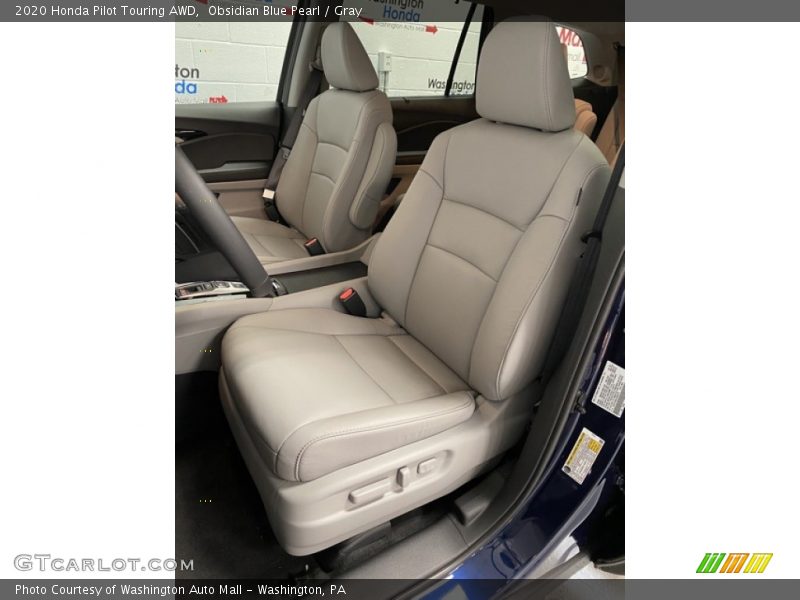 Obsidian Blue Pearl / Gray 2020 Honda Pilot Touring AWD