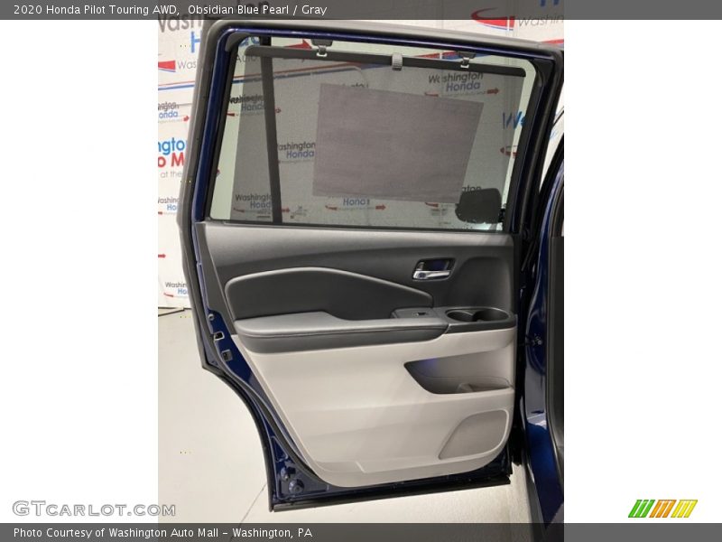 Obsidian Blue Pearl / Gray 2020 Honda Pilot Touring AWD
