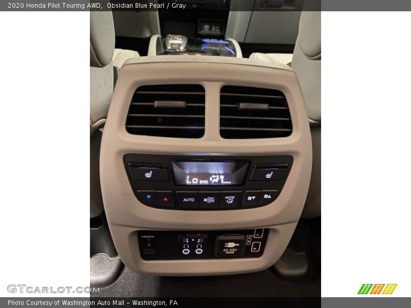 Obsidian Blue Pearl / Gray 2020 Honda Pilot Touring AWD