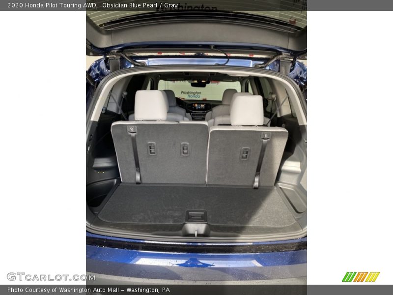 Obsidian Blue Pearl / Gray 2020 Honda Pilot Touring AWD