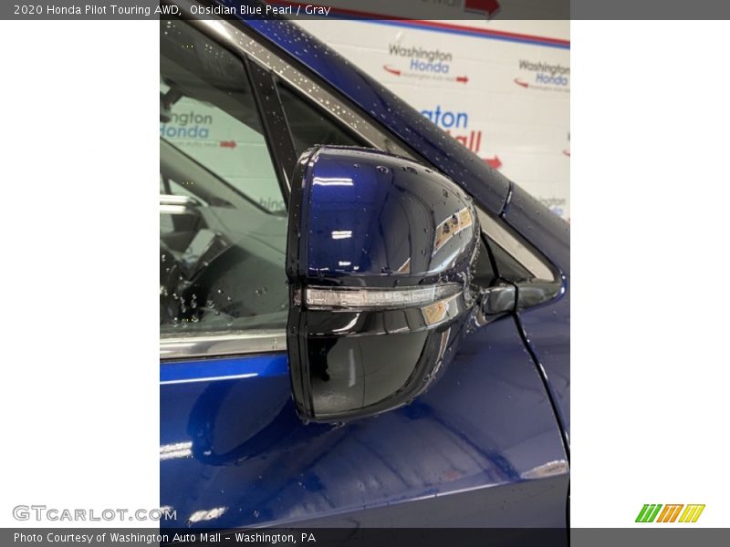Obsidian Blue Pearl / Gray 2020 Honda Pilot Touring AWD