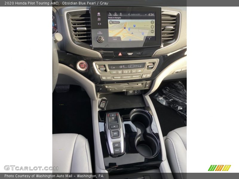 Obsidian Blue Pearl / Gray 2020 Honda Pilot Touring AWD
