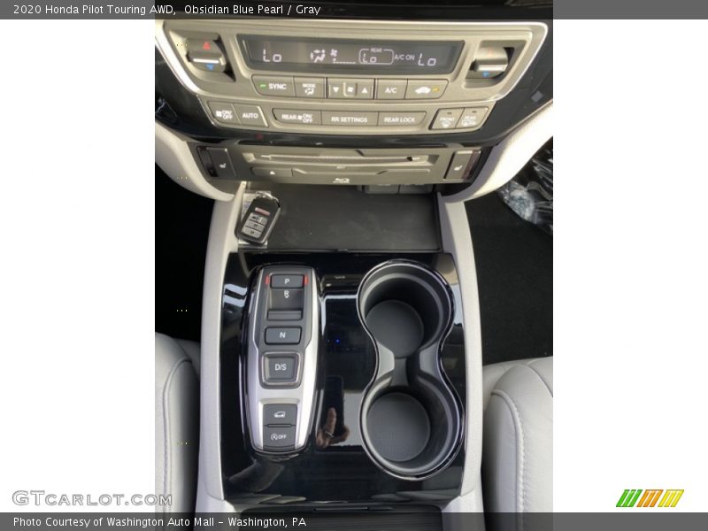 Obsidian Blue Pearl / Gray 2020 Honda Pilot Touring AWD
