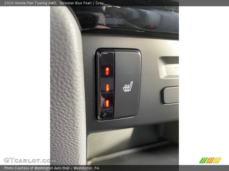Obsidian Blue Pearl / Gray 2020 Honda Pilot Touring AWD