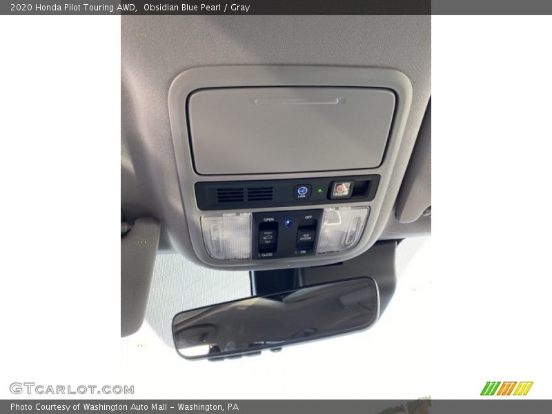 Obsidian Blue Pearl / Gray 2020 Honda Pilot Touring AWD