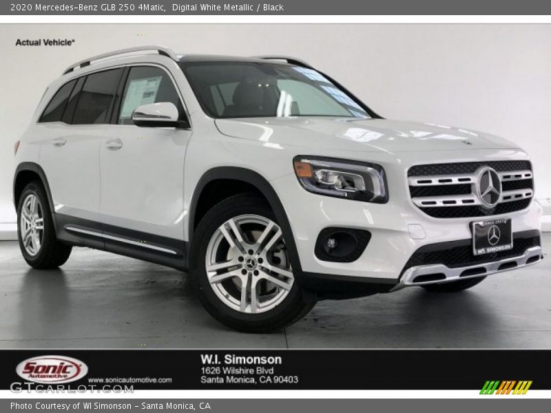 Digital White Metallic / Black 2020 Mercedes-Benz GLB 250 4Matic