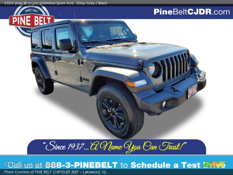 Sting-Gray / Black 2020 Jeep Wrangler Unlimited Sport 4x4