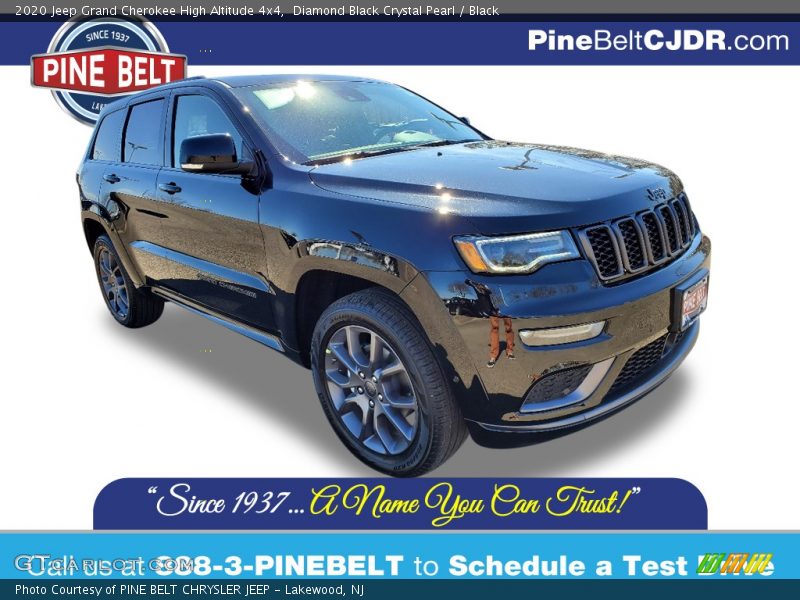 Diamond Black Crystal Pearl / Black 2020 Jeep Grand Cherokee High Altitude 4x4