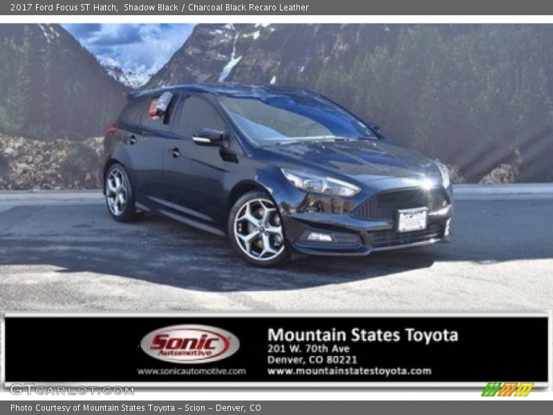 Shadow Black / Charcoal Black Recaro Leather 2017 Ford Focus ST Hatch