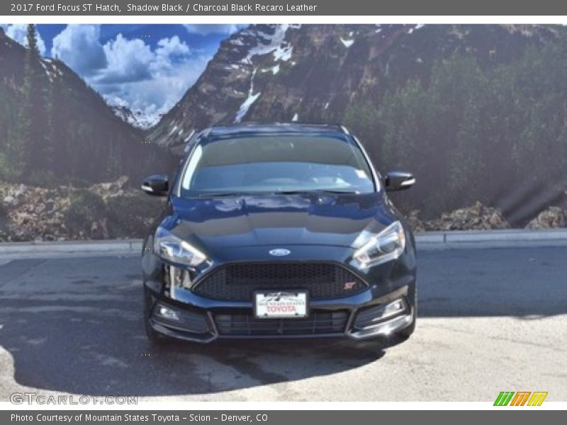 Shadow Black / Charcoal Black Recaro Leather 2017 Ford Focus ST Hatch